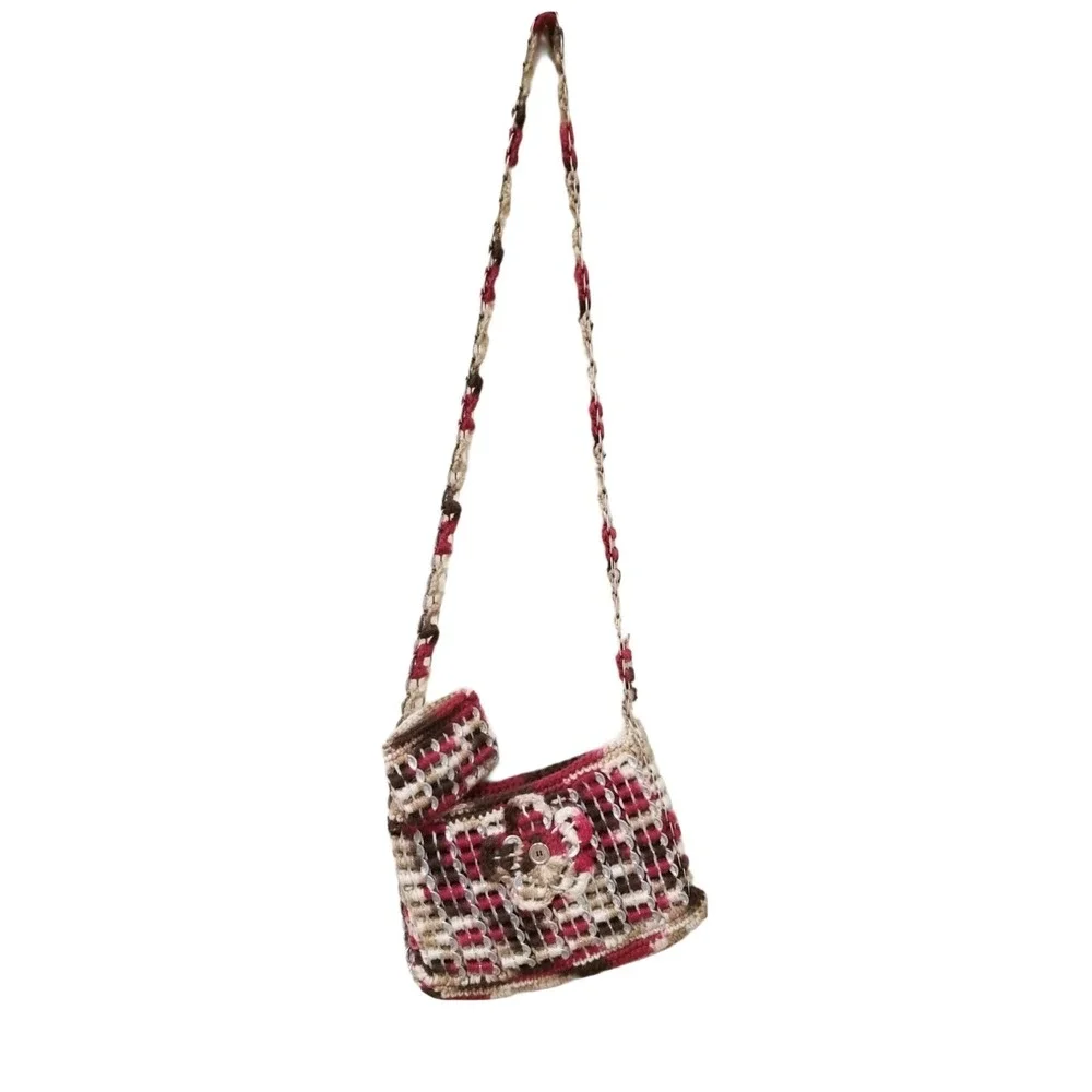 Soda Tab Purse and Coin Wallet Crochet Sling‎